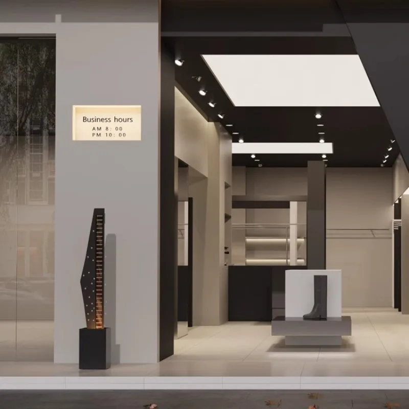 

Modern flowing water ornament circulating water living room lucky large floor humidifier office water curtain wall