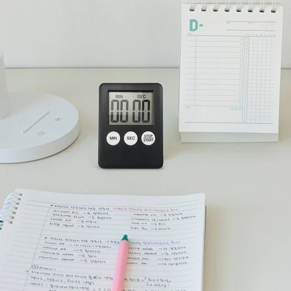 Digital Electronic Kitchen Timer Multi-Function Electronic Timer Stopwatch Mini Magnetic for Sports Exercise Baking Cooking