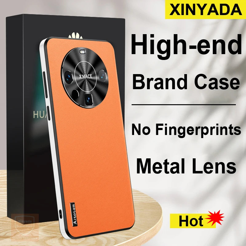 

Высококачественный Матовый кожаный чехол для Huawei Mate 60 Pro, брендовый чехол для телефона Huawei Mate 60 Pro Mate60, чехол с подушкой безопасности, чехол-бампер