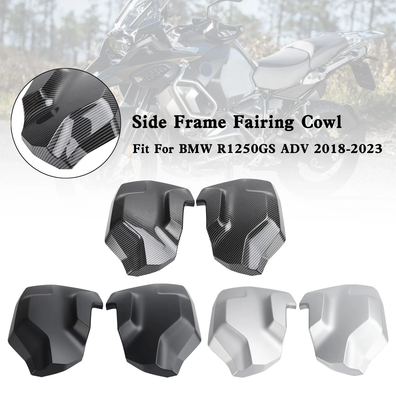 

Artudatech Side Frame Fairing Cowl Guards Radiator Cover For BMW R1250GS ADV 2018-2023