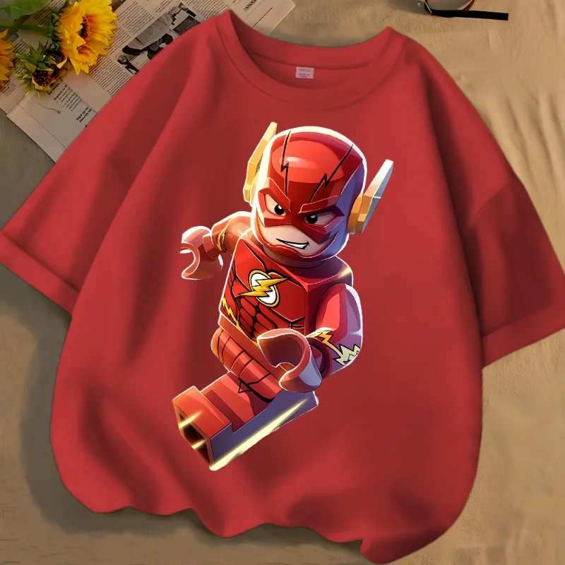 Nieuwe BeastKingdom De Flash Creatieve Cartoon Anime Korte Mouw Gepersonaliseerde Anime Merchandise Ronde Hals Losse T-shirt Groothandel