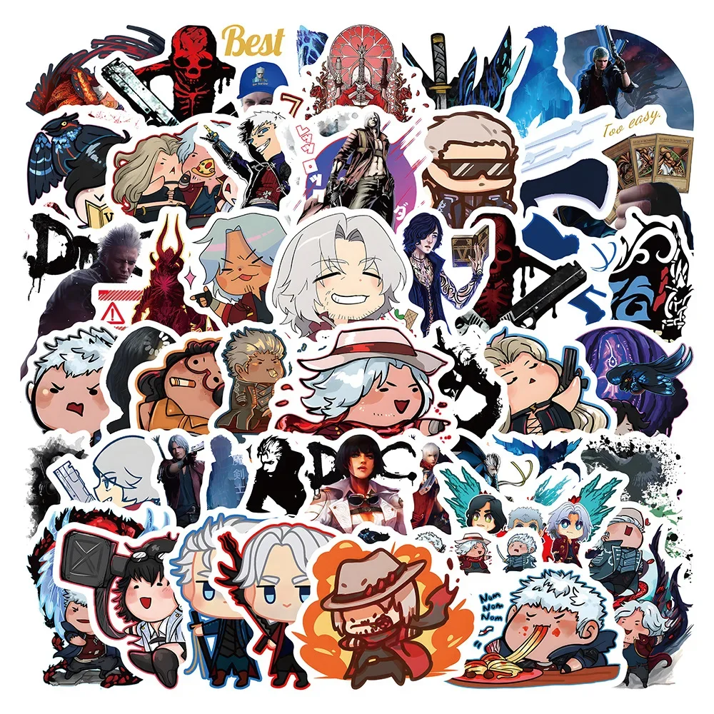 50pcs Game Devil May Cry Decorative Stickers