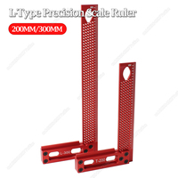 200MM/300MM Square L-Type Scriber Mark Measurement Aluminum Alloy Precision Cross-Calibration Ruler Woodworking Tools