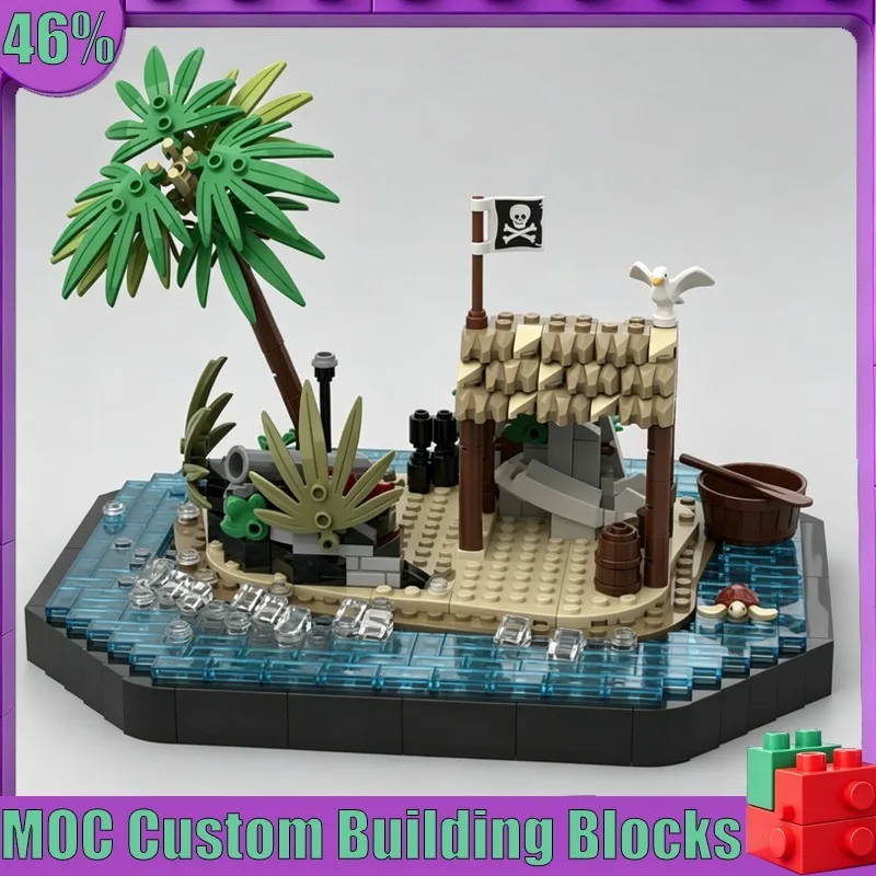 876-pezzi-castaway-cay-moc-isola-pirata-diorama-modello-puzzle-personalizzato-architettura-fai-da-te-giocattolo-educativo-da-esposizione-regalo-popolare