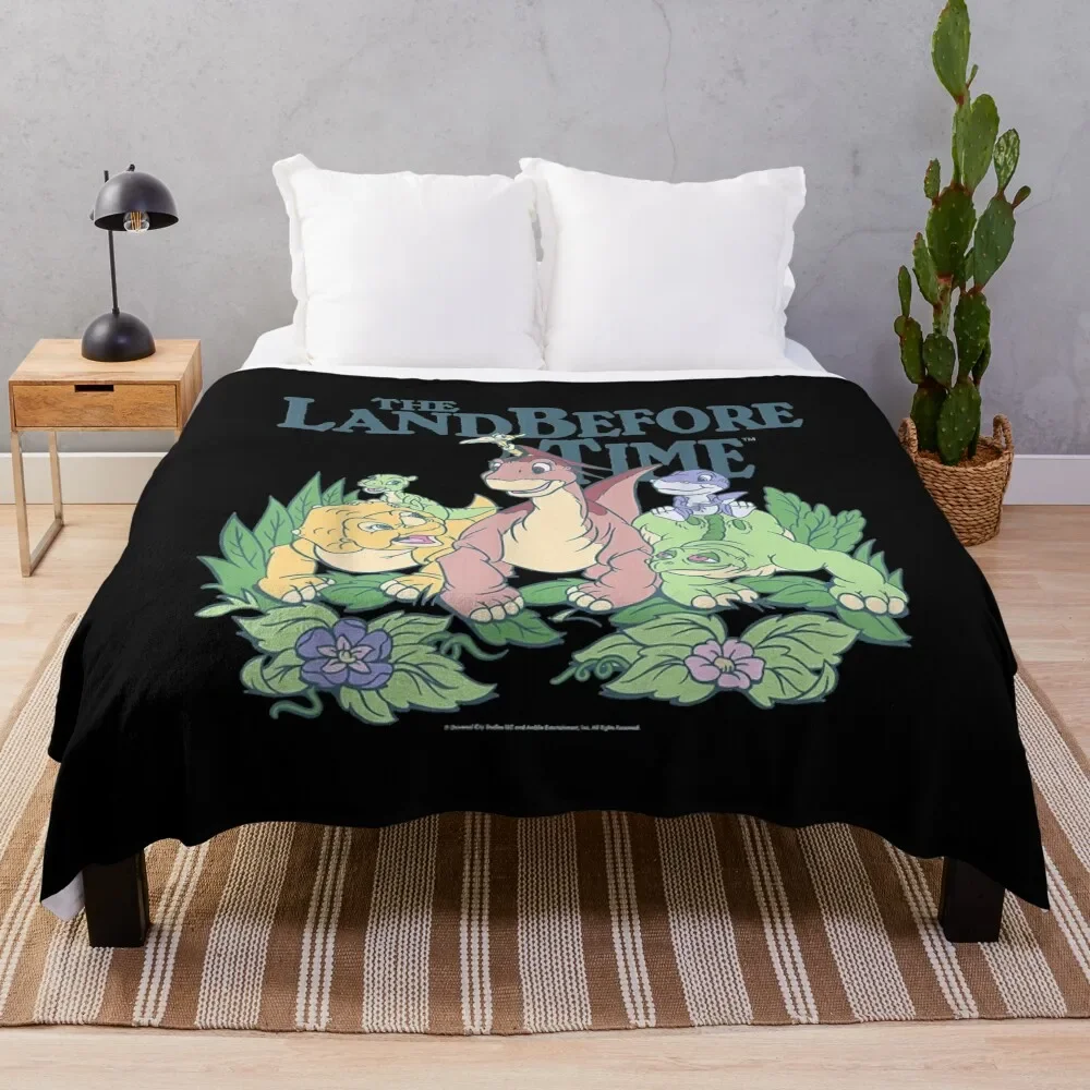 Land Before Time Pastel Dinosaur Friends Throw Blanket manga cosplay anime Blankets