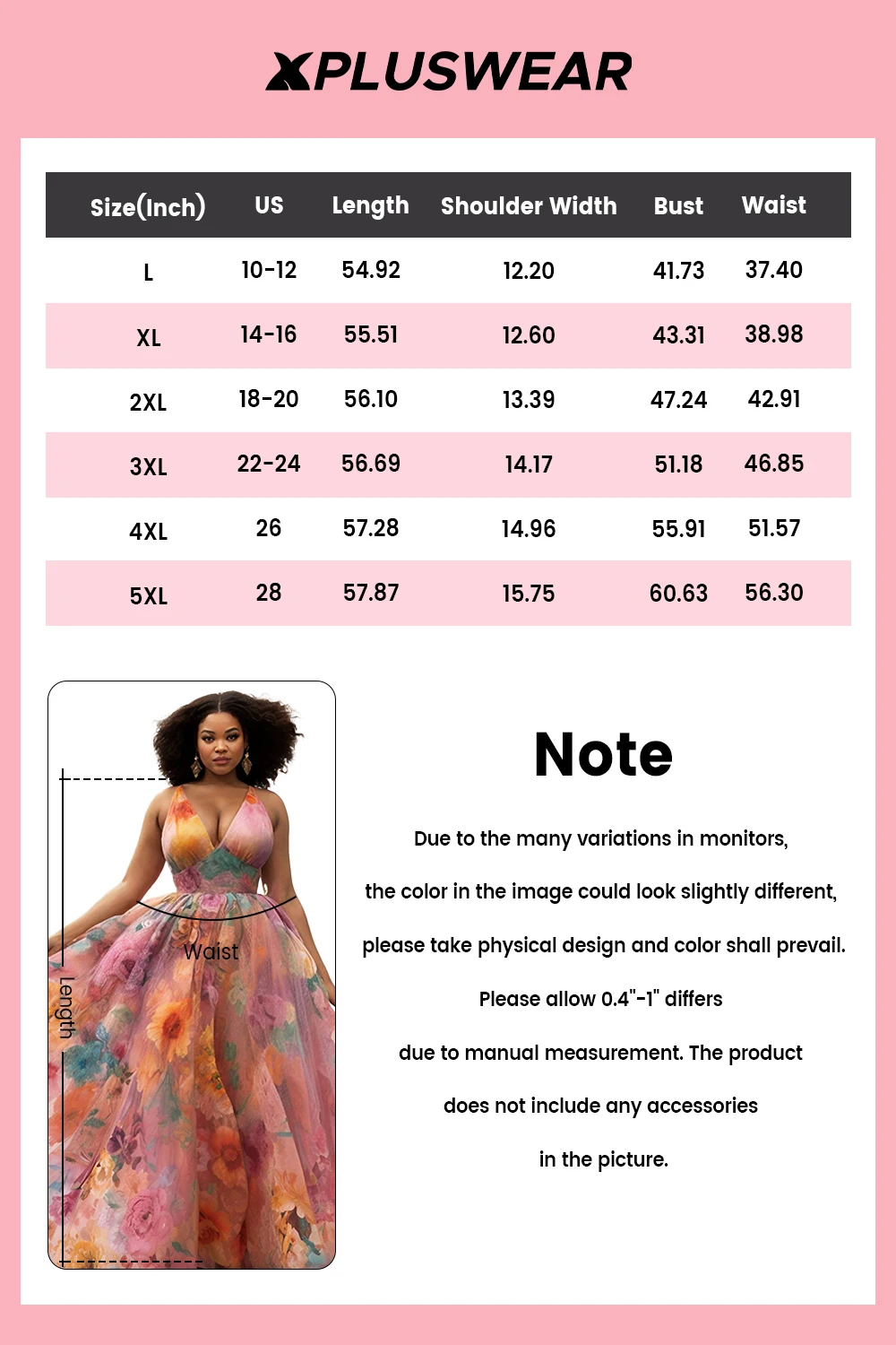 Plus Size Wedding Guest Pink Floral V Neck Tulle Maxi Dresses