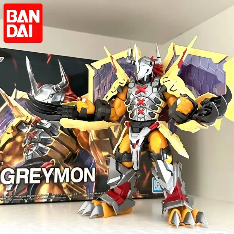 Original Bandai In Stock Spirits Figure-rise Standard Amplified Digimon Adventure Wargreymon Anime Figure Action Model Gift Toys