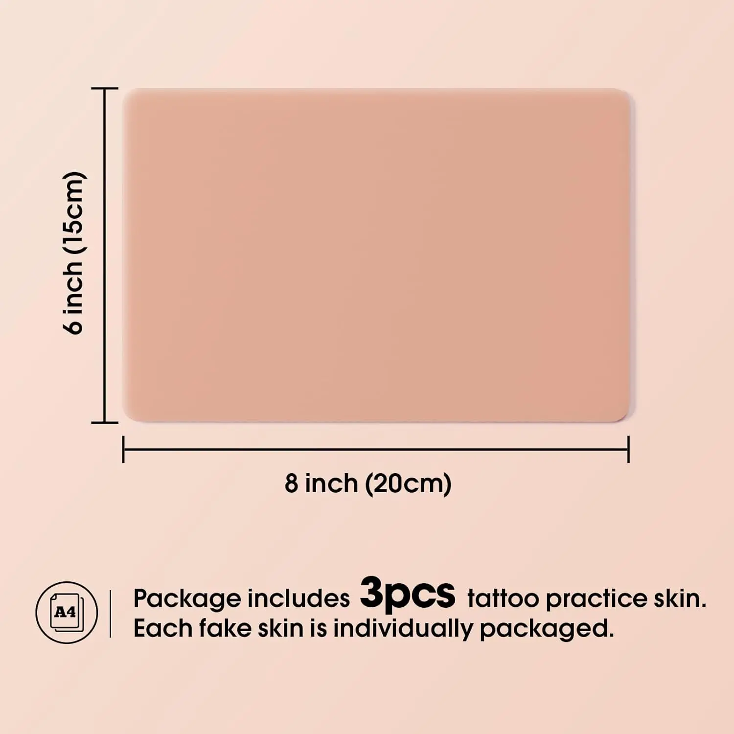 3mm ez Tattoo Praxis Haut Tattoo Kunst haut a4 20 × 30cm Silikon Doppelseiten Dicke Silikon Microb lading Augenbrauen permanent