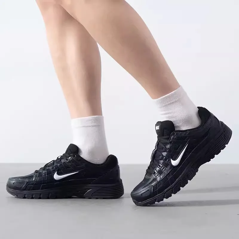 Nike herenschoenen nieuwe retro P-6000 sneakers Zwarte klassieke mode lichte ademende casual loopschoenen joggingschoenen