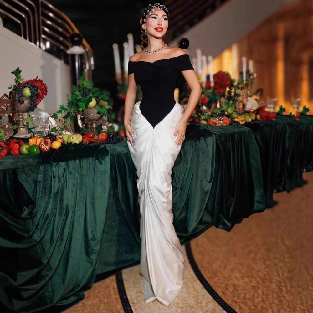 Feminino elegante retalhos bandage vestido sexy fora do ombro plissado roupas celebridade festa maxi vestidos