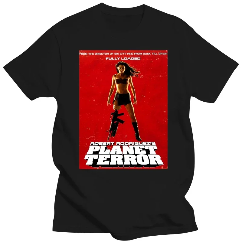 

Planet Terror V1 Grindhouse action horror zombie poster TShirt All sizes S-5XL