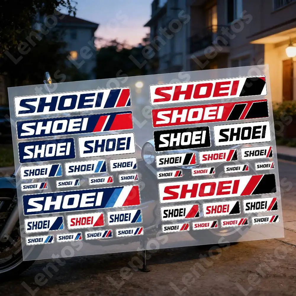S-sho-ei Reflective Motorcycle Stickers, 3M Safety Warning At Night In The Dark Scooter Helmets