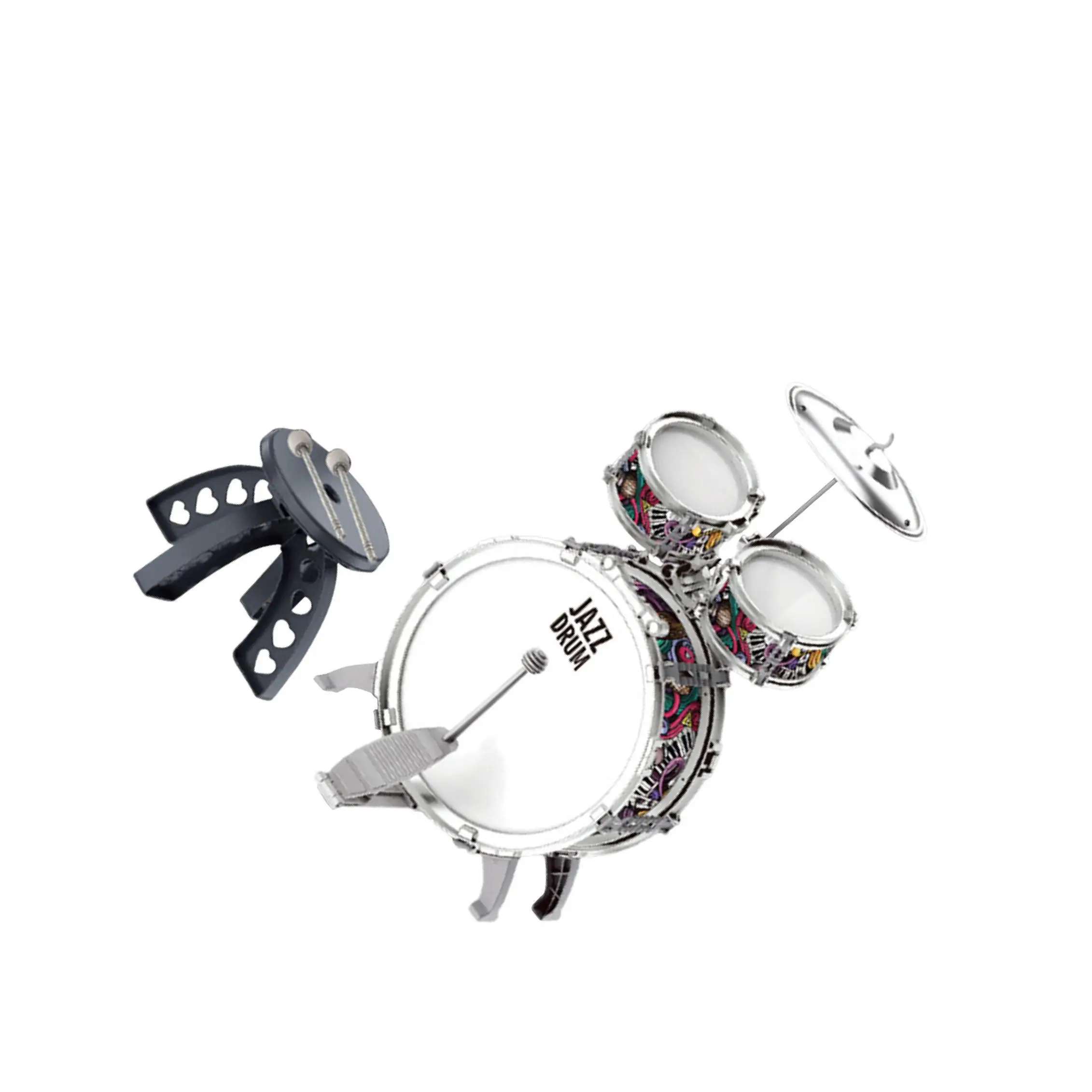 

Educational Kids Drum Set Develop Hearing Dexterity Musical Talents In Boys Girls 3-5 Years Child Drum Cymbal