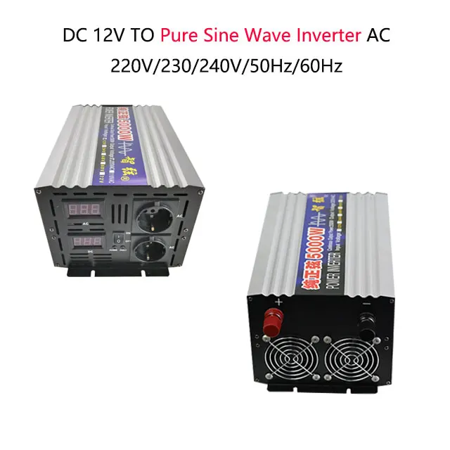 Factory Price Dc12V 24V 48V Ac 220V Converter 5000w Invertor Car Power Inverter