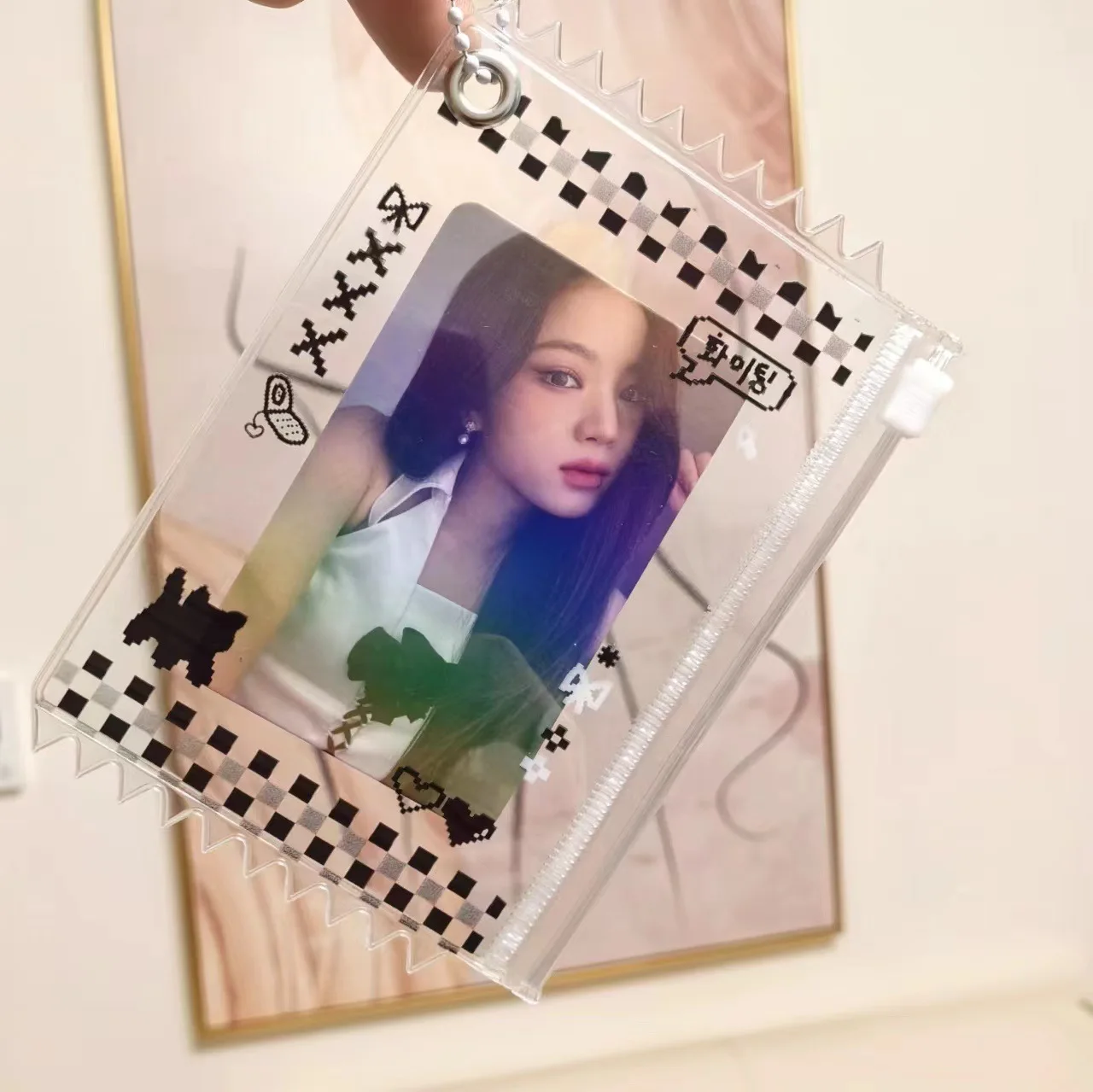 INS Candy Bag Foto Pendant Holder, Small Card Storage, Sleeve Clip, 3"