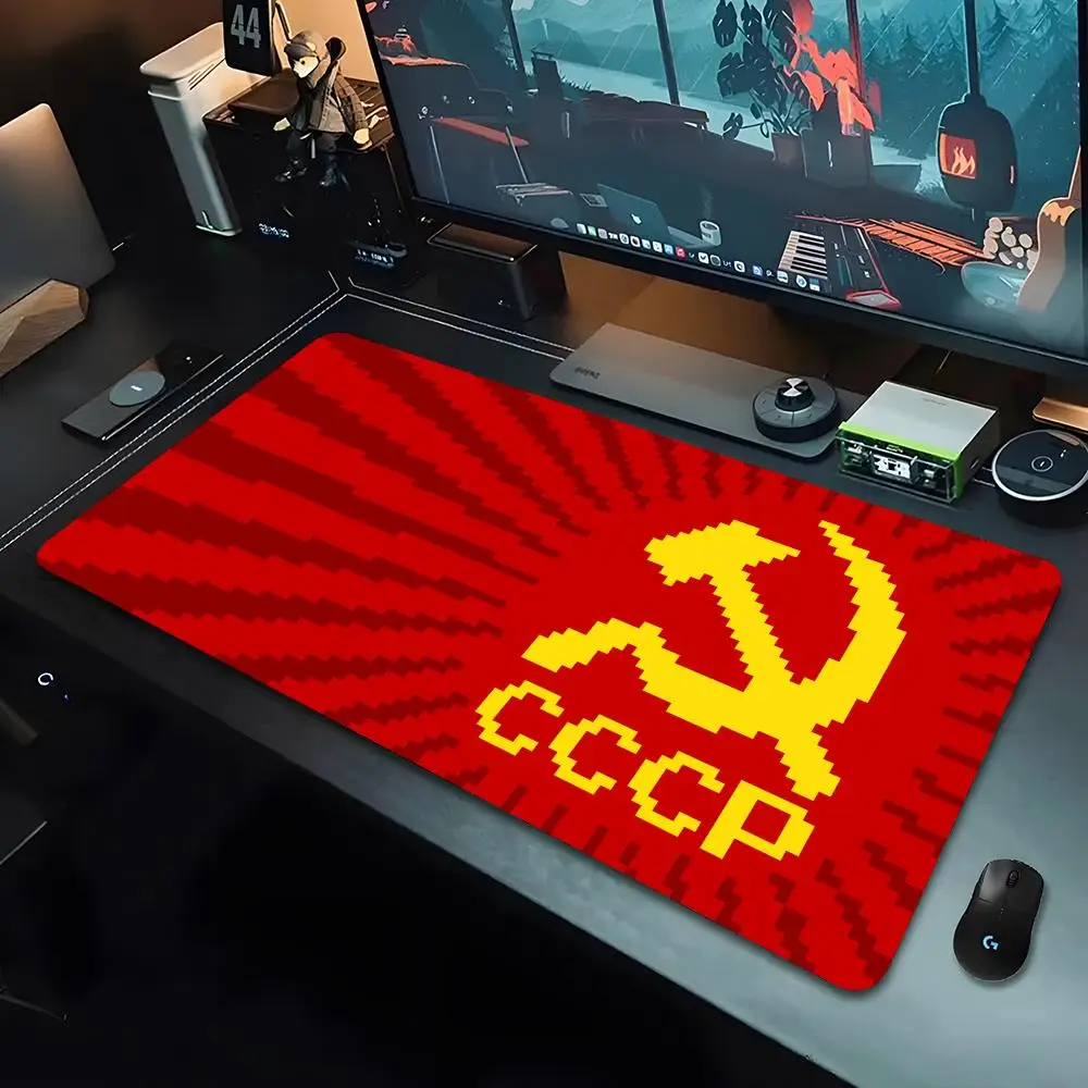 Soviet Union USSR Flag  Mouse Pad HD Printing Large 90x40cm Safety Office Computer Keyboard Mouse pad XXL PC GreekMyth Desk Mat