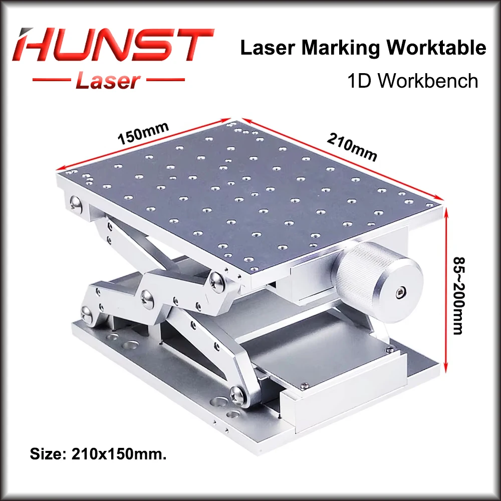 HUNST 1 Axis Moving Table 210*150mm Working Size Z AXIS Table Portable Cabinet Case DIY Part for Laser Engraving Machine