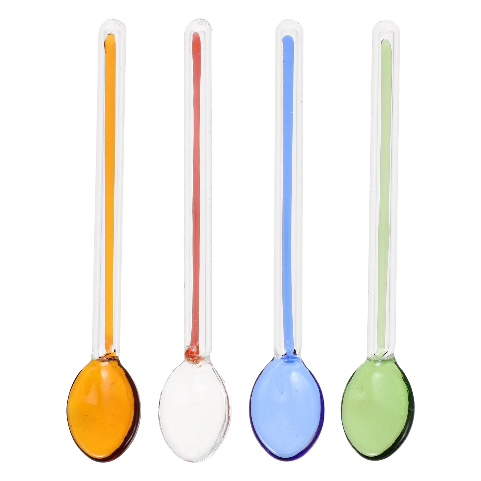

4 Pcs High Temperature Resistance Spoon Stirring Spoons Restaurant Glass Coffee Sticks Hotel