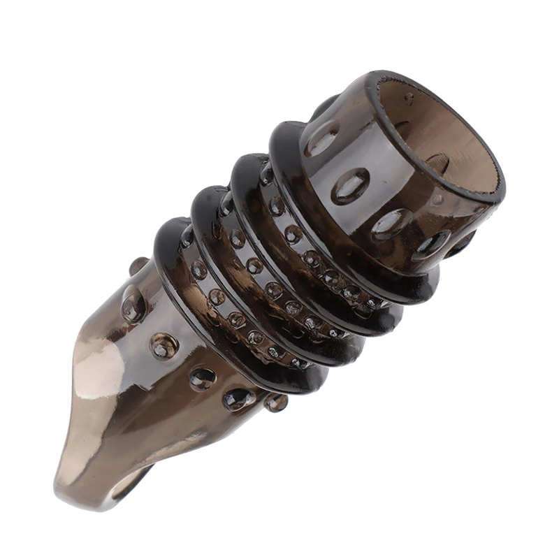 Soft Elastic Penis Extension Sleeve for Men Cock Extender Delay Ejaculation Adult Sex Toy Increase Condoms