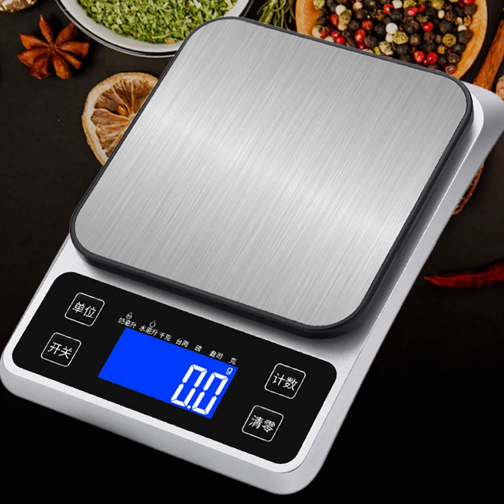 

Stainless Steel Kitchen Scale High Precision Scale Easy Clean Portable for Baking Jewelry Food Scales for Kitchen
