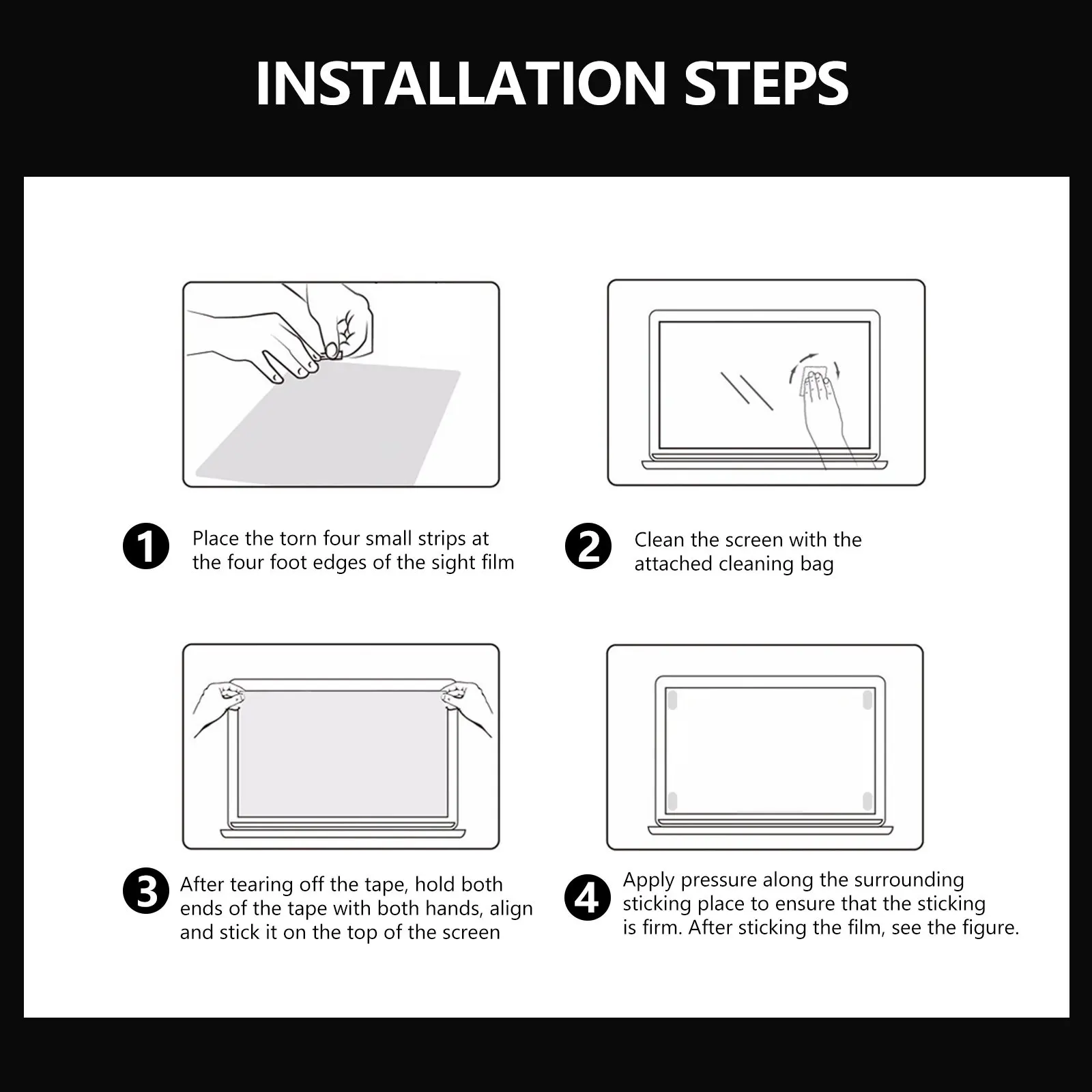 Laptop Screen Protector High Anti Glare Film Scratch Halloween Christmas Anti Peeping Screen Protector Definition