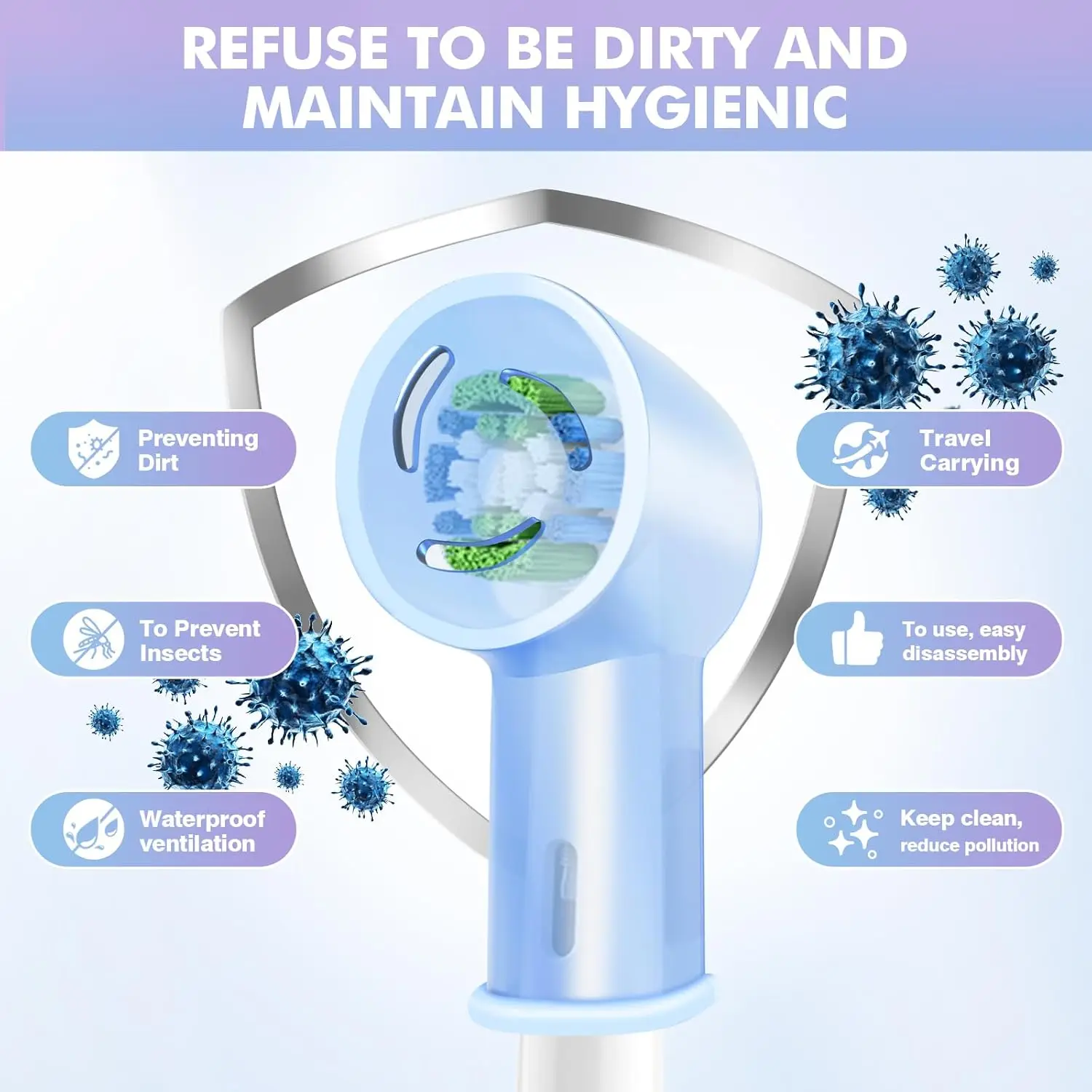 Toothbrush Head Covers for Oral B iO Toothbrush Heads, Toothbrush Caps Suitable for Oral B iO Electric Toothbrush(Colorful)