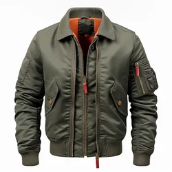 Giubbotto da volo Casual Vintage da uomo Bomber ad aria leggera militare