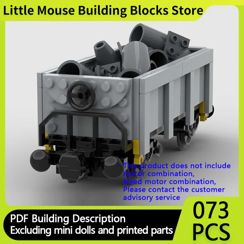 

City Car Model MOC Building Bricks Railway Train Cart With Scrap Modular Technology Children Holiday Gifts Assemble Toys Suit