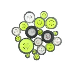 (100 Pieces/Lot) Multisize Circular Spirit Level Bubble Level Mini Nivel Bubble Bullseye Levelig Blister Measurement Instrument