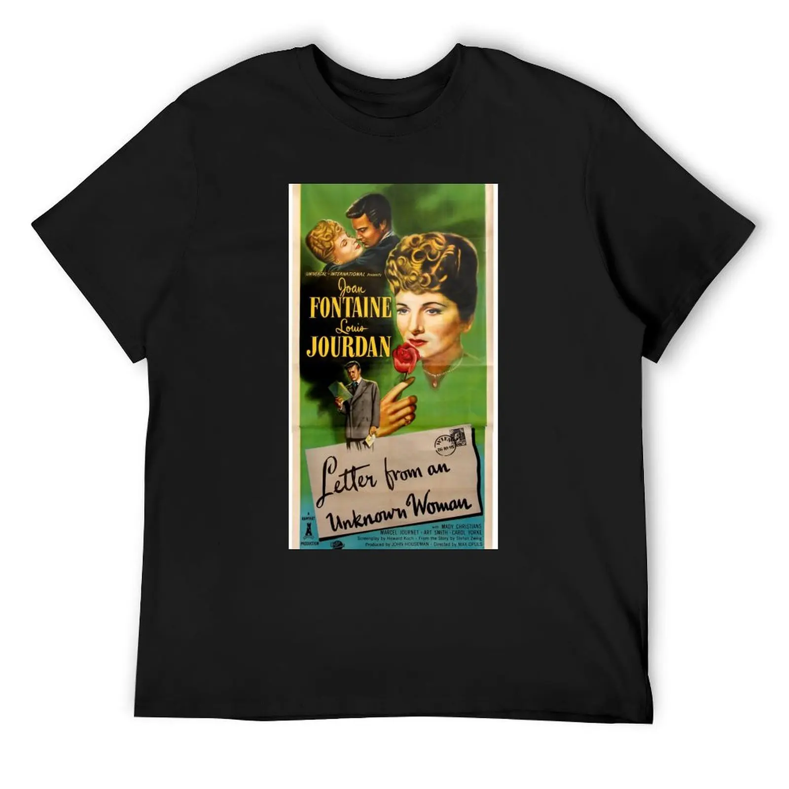 Bilinmeyen Bir Kadından Mektup T-Shirt grafik tişört büyük boy büyük beden erkek giyim