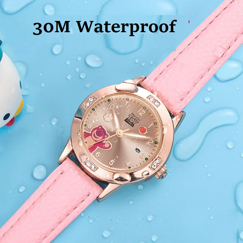 Disney For Children Watch Pixar Toy Story Lotso Cartoon Quartz Wriastwatch Date Boy Girl Student Kids детские часы для девоче