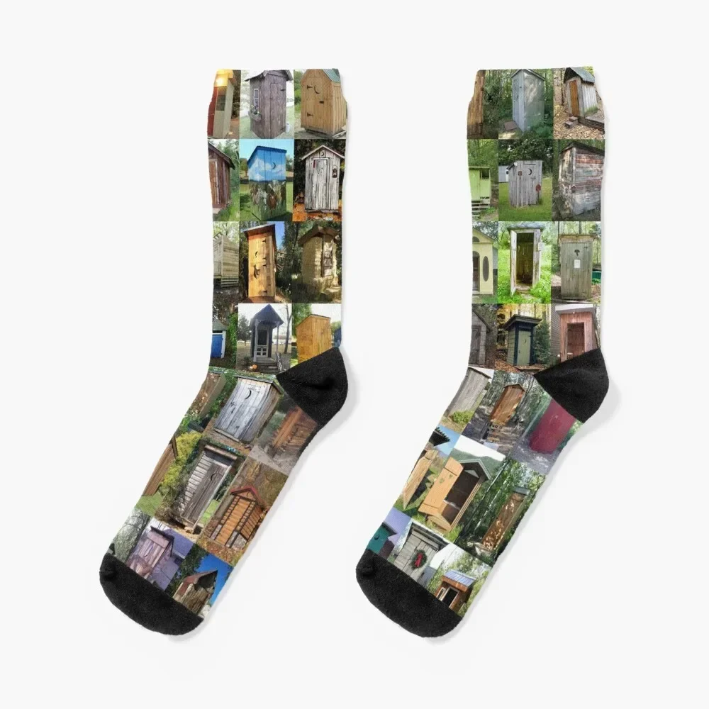 

Outhouses Socks new in's anti-slip floor funny sock Men Socks Women's