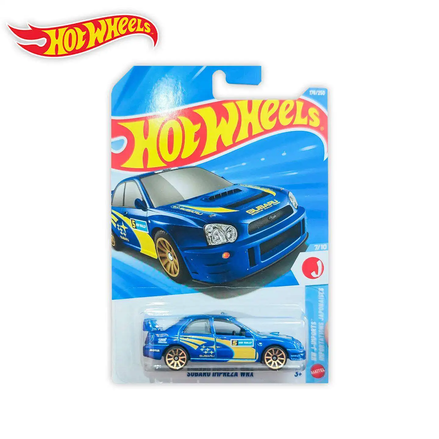 2026 J CASE Hot Wheels Car Subaru Impreza WRX 82 TOYOTA SUPRA AUDI RS2 1/64 Metal Die-cast Model Toy view 2