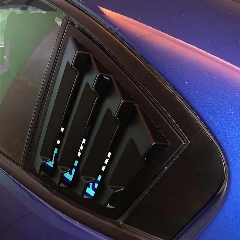 ماتي الأسود الجانب الخلفي تنفيس ربع نافذة كوة مصراع غطاء الكسوة لسوبارو WRX /WRX STI 2015-2021