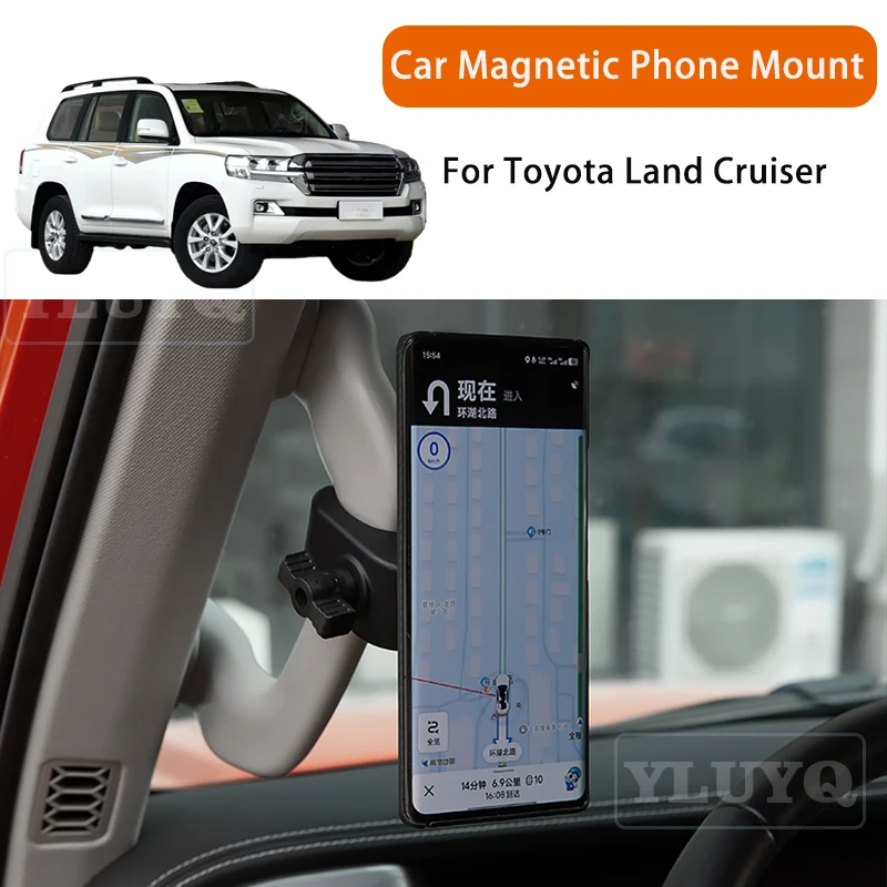 

For Toyota Land Cruiser Car Magnetic Phone Holder, Gravity Navigation Mount, A-Pillar, Passenger Side, Car Interior Accessories