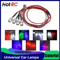 3mm 5mm 8mm RC Car Lamp Universal LED Lights for 1/8 1/10 1/12 1/24 Axial Scx10 Traxxas Trx4 WPL Redcat Tamiya Crawler Truck