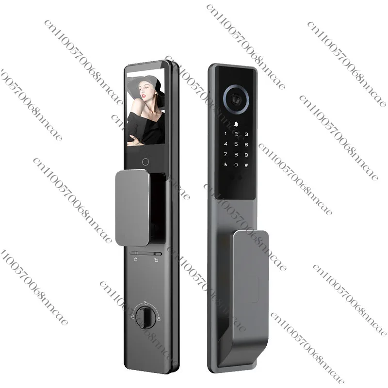 

Tuya Hotel Smart Door Lock Fingerprint Waterproof Aluminium Front Door Lock WiFi Key Card Master Switch Camera Key Features