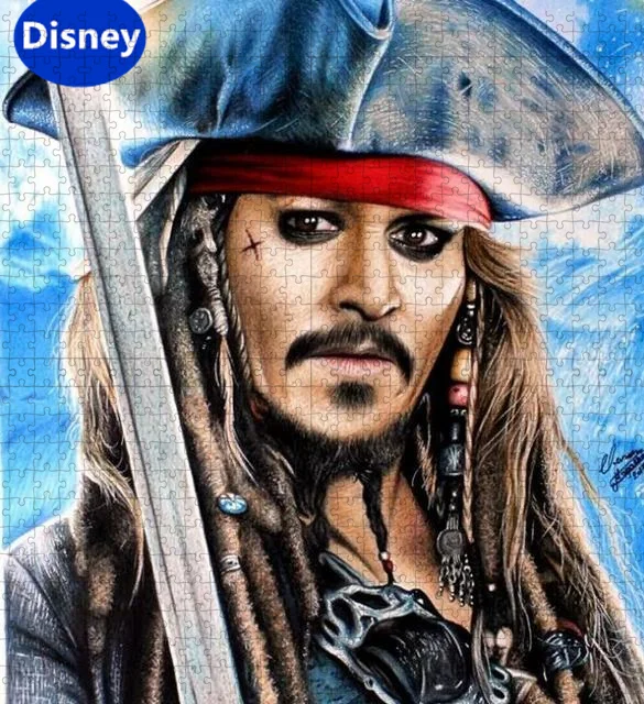 Disney Pirates of The Caribbean Captain 1000 Jigsaw Puzzle Game Wood High Quality Puzzle Gift Decoration