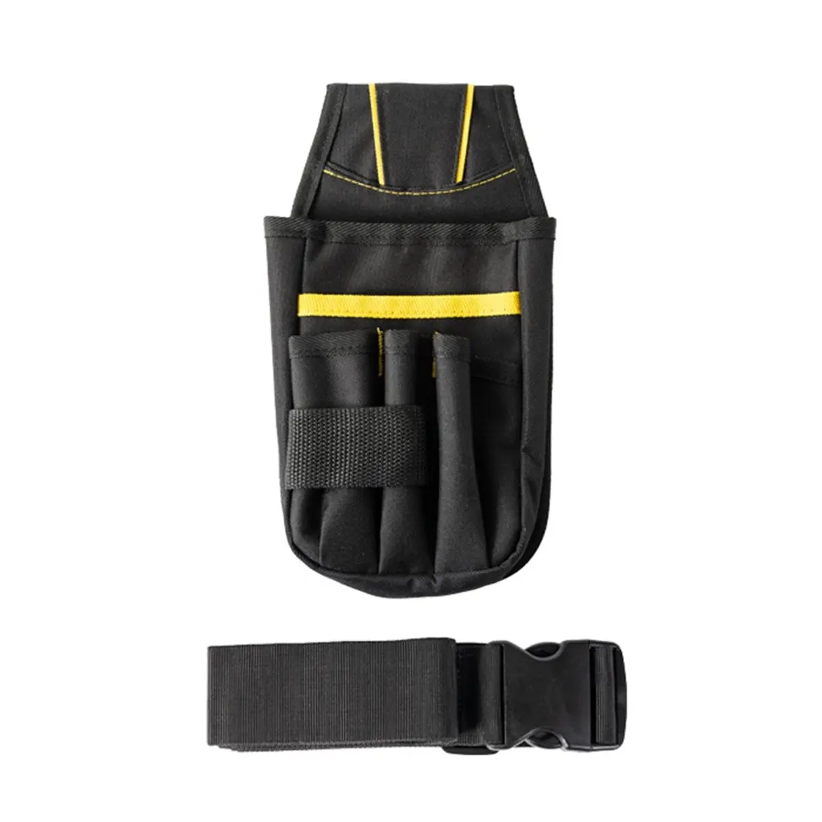 Tool Pouch with Belt Clip Multi-Pocket Organizer Tool Storage Bag Metal+Plastic+Cloth