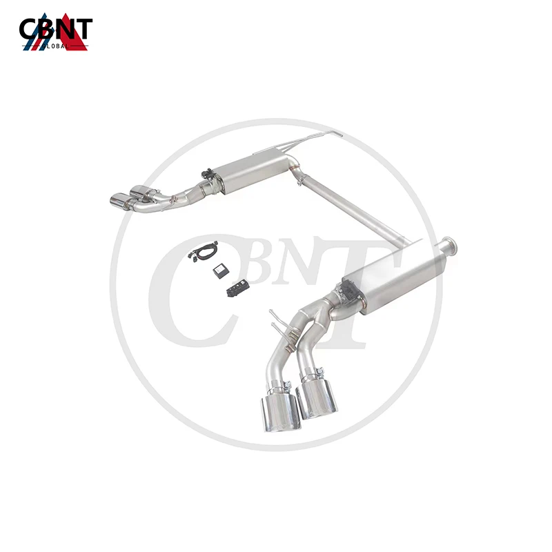 

CBNT Valved Exhaust-Pipe for Mercedes Benz G350 W463 M264 2.0T 2020-2023 SS304 Tuning Exhaust Axle-back with Valve Muffler