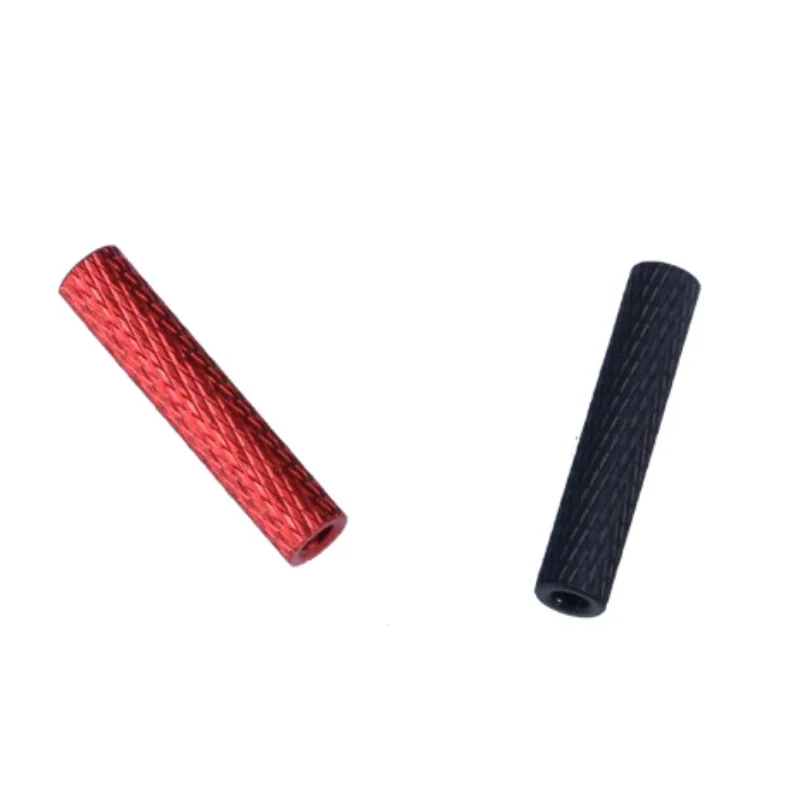 5Pcs Colourful Aluminum Knurled Spacer Standoff M3 Length 6mm~50mm,Knurled Standoff Aluminum Alloy Column Thru-Threading/Tapping