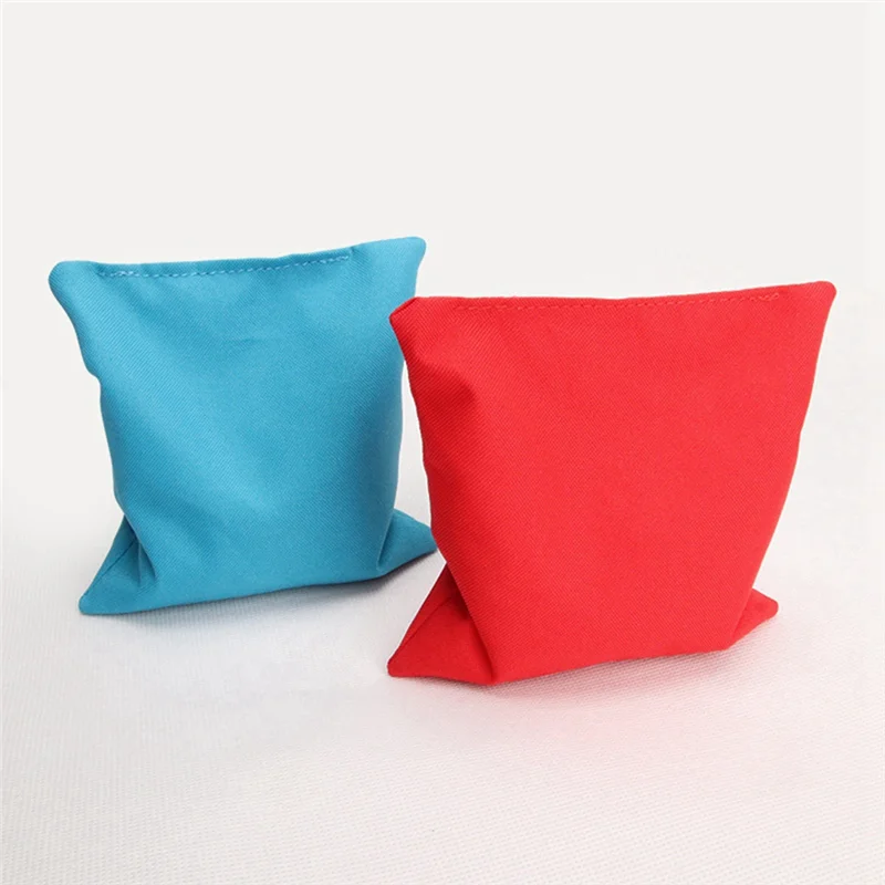 -ESTR 16 Buah Mainan Bean Bag Anak-anak Bean Bag Cornhole Tas Permainan Lempar Perlengkapan Permainan Pesta untuk Anak-anak & Dewasa Tanpa Isi
