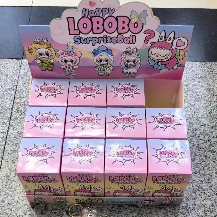 Nuevo llavero Labubu, caja ciega, juguetes, mochila, colgante con funda protectora, caja ciega, bolsa de dibujos animados Kawaii, caja misteriosa, juguetes para niños