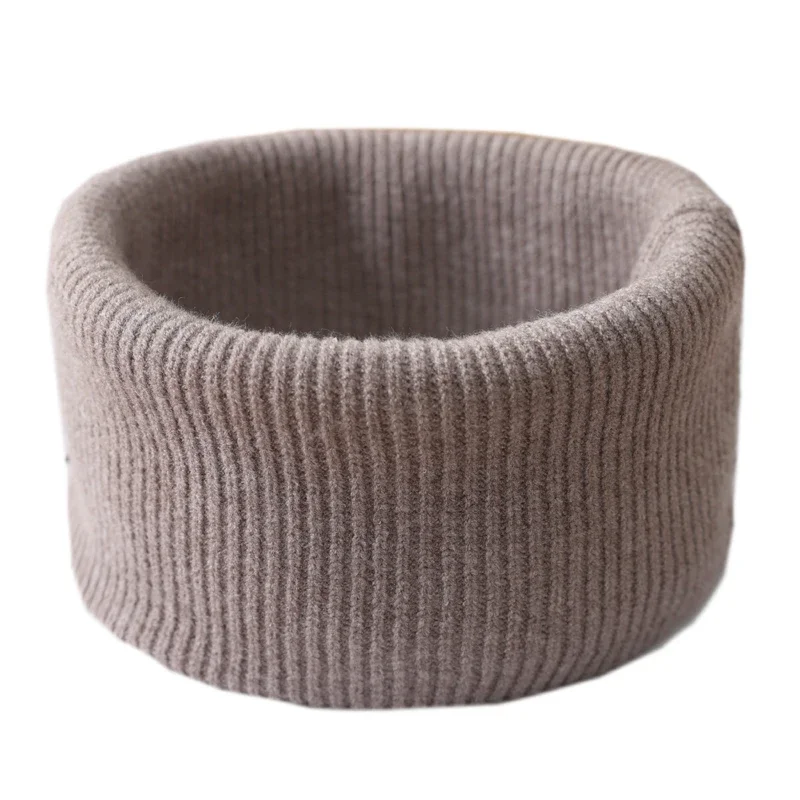 

Нейтральная шерстяная смесь, однотонный двухслойный утолщенный шейный воротник, модный зимний шарф для защиты шеи и тепла