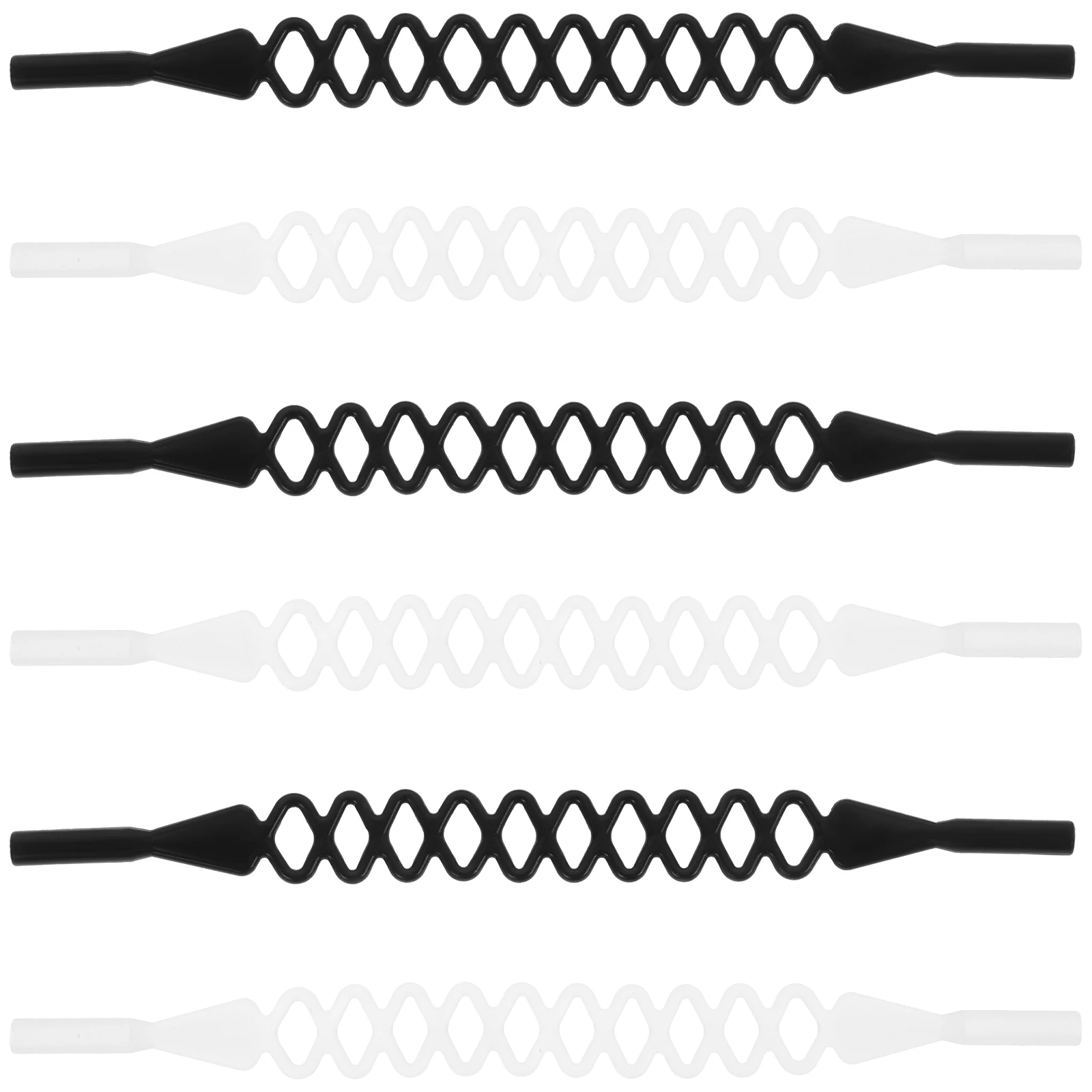 

6 Pcs Anti slip Eyeglasses Straps Soft Gel Frame Lanyards for Child Sports Diving Sunglasses Holder Practical Durability