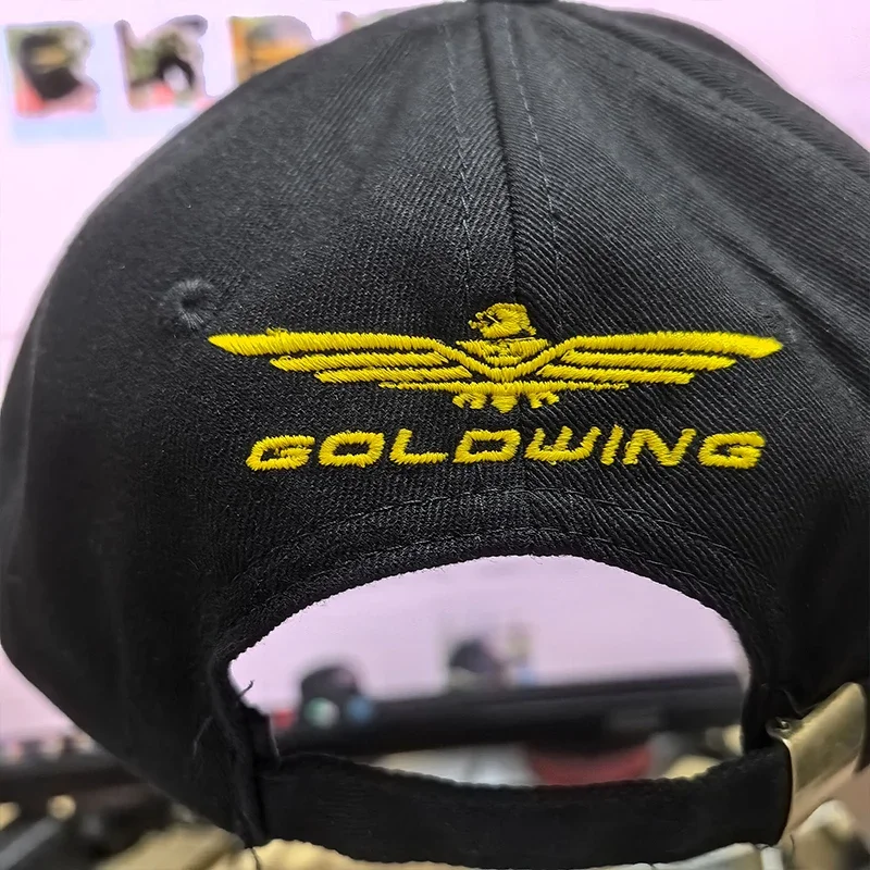 Dla Honda Gold Wing 1800 1500 1200 Goldwing 1800 GL Haftowana czapka z daszkiem Wiosna Lato Outdoor Sun Hat Bawełniana regulowana czapka