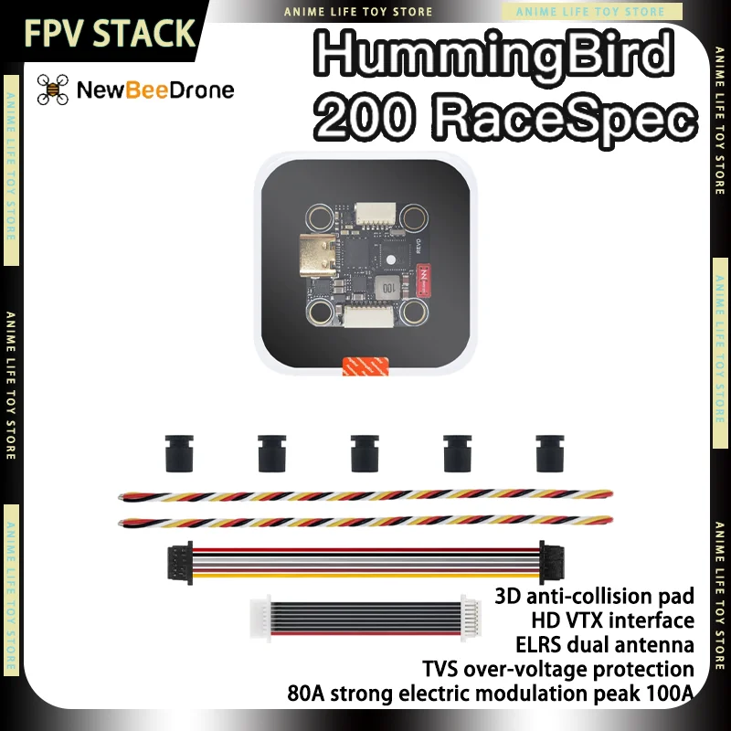

Комплект для FPV-дрона Hummingbird 200: ESC 80A, приемник с двумя антеннами ELRS 2.4G, полетный контроллер TCXO для гоночных FPV-дронов, DIY, подарок для мальчика
