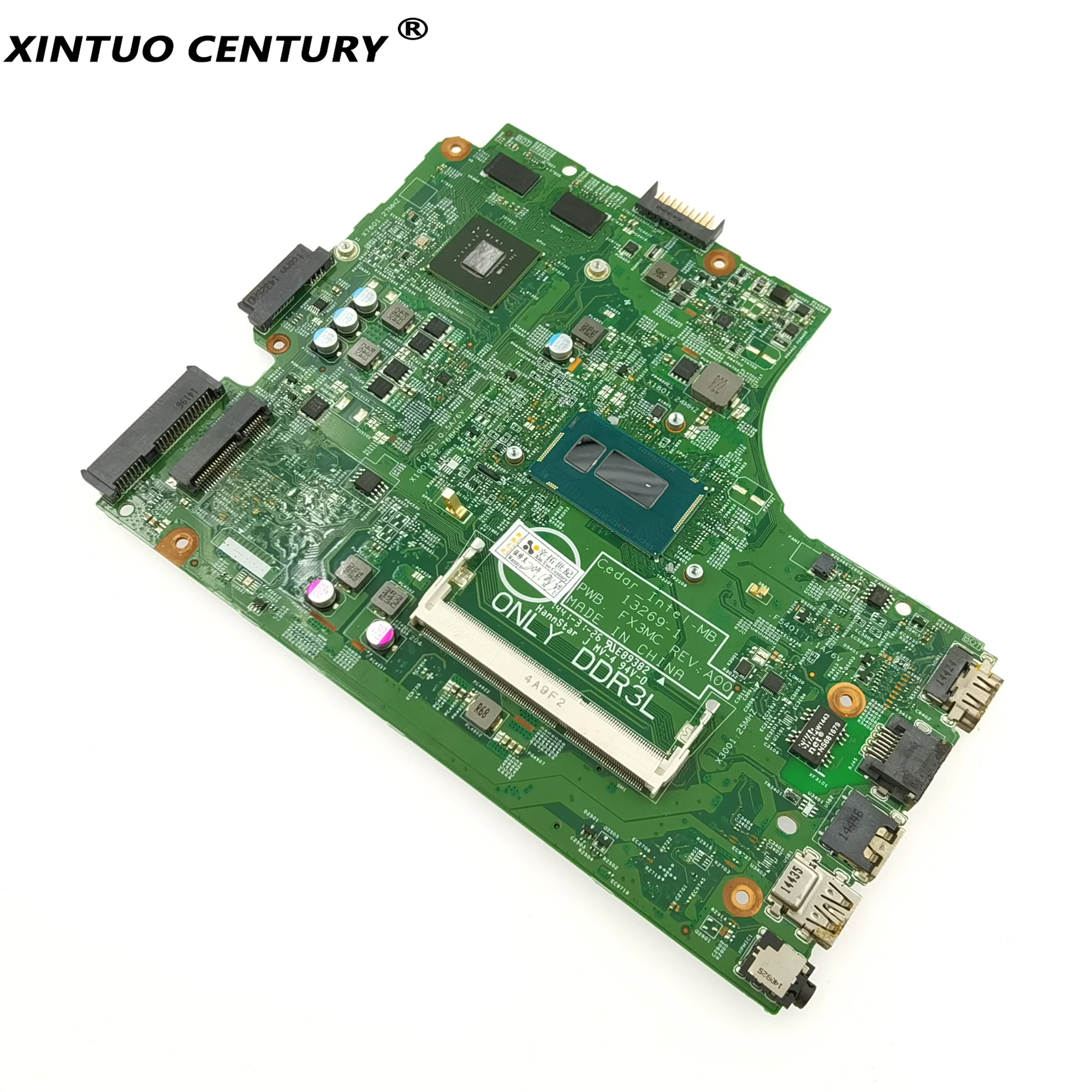 Imagem -03 - para Dell Inspiron 3442 3542 3543 5748 Laptop Motherboard com I74500u I7-4510u Gt820m Pwb.fx3mc Rev:a00 Ddr3 100 Teste 132691