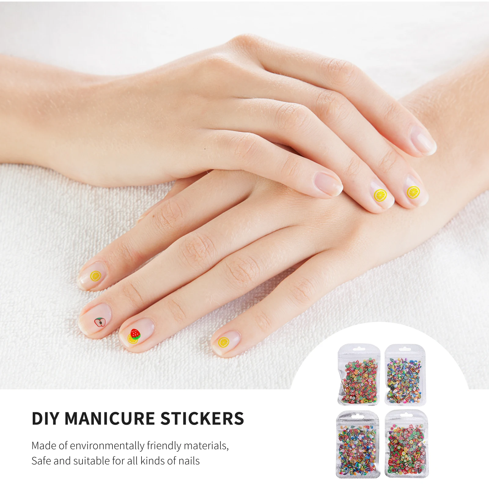 

4000pcs Polymer Clay Fruit Slices Nail Art Sequins Colorful Creative Shapes Decorations for DIY Manicure Beauty Gifts