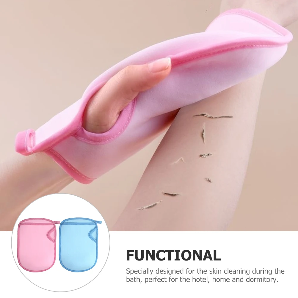 4 Uds guantes exfoliantes cuidado de la piel ducha exfoliante mujeres lavado para limpiar guantes exfoliantes Pva pulido limpieza